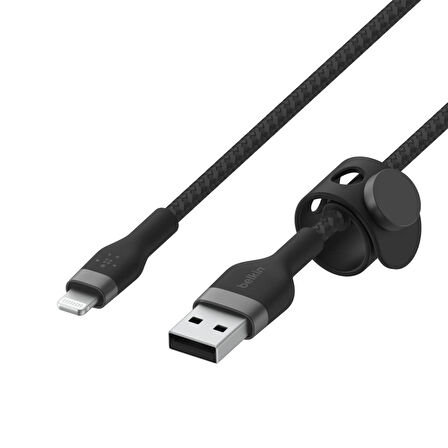 Belkin Boostcharge Pro Flex Örgülü Usb Tip A - Yıldırım Kablosu (1M/3,3Ft), Mfi Sertifikalı Şarj Kab