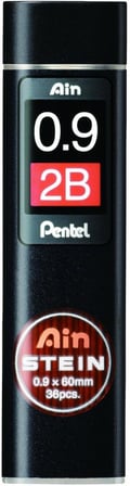 Pentel 3'Lü Paket 36 Uçlu Kılıf 0,9 Mm Ain Stein C279 Sertlik Derecesi 2B