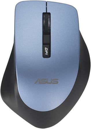Asus Wt425 Si̇yah-Mavi̇ (Mist Blue) Kablosuz Mouse 1000Dpi Ve 1600Dpi Modları Ile