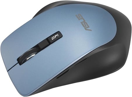 Asus Wt425 Si̇yah-Mavi̇ (Mist Blue) Kablosuz Mouse 1000Dpi Ve 1600Dpi Modları Ile