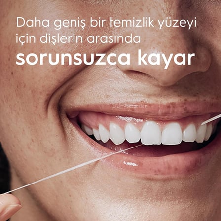 Oral-B Satin Tape Diş İpi, Plak Temizler, Parafinli Diş İpi, Nane Aroması, 50M