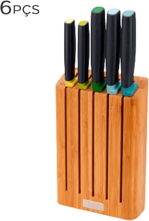 Joseph Joseph 10300 Elevate 5'Li Bıçak Bambu Blok Set