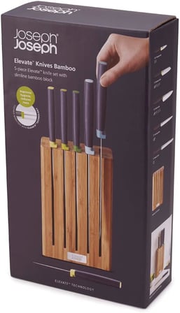 Joseph Joseph 10300 Elevate 5'Li Bıçak Bambu Blok Set