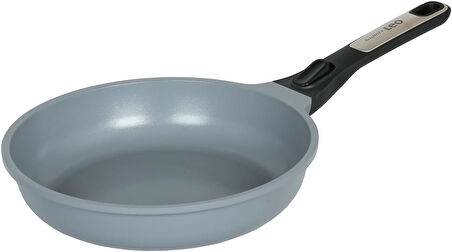 Berghoff Leo Phantom Kapaklı Yapışmaz Tencere 24 Cm Ve Kızartma Tavası 24 Cm Smoked Grey