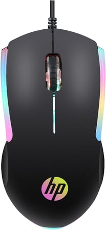 Hp M160 Usb Kablolu Optik Gaming Mouse - Kaydırmaz Rubber Doku & Terletmeyen (Soft-Touch Yüzey), Rgb