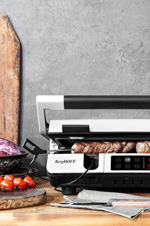 Berghoff Gem Titan Izgara & Tost Makinesi – 2000 W, 340×240 Mm, Lcd Dokunmatik Kontrol