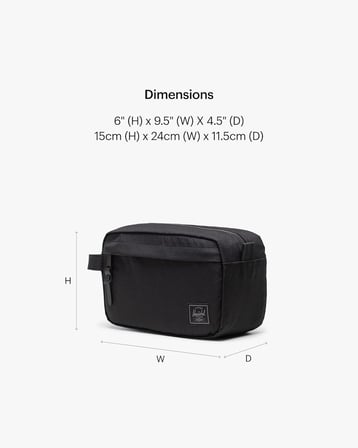Herschel Chapter | Suya Dayanıklı Kumaş Düzenliyici Seyahat Kiti, Bakım Ve El Çantası, 5 L