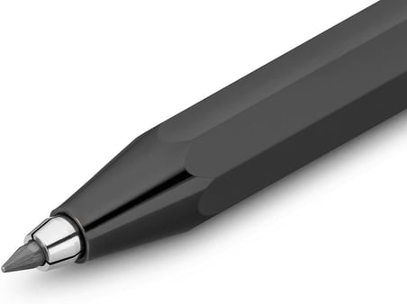 kaweco 10000780 skyline clutch mekanik kurşun kalem, 3.2 mm uç siyah