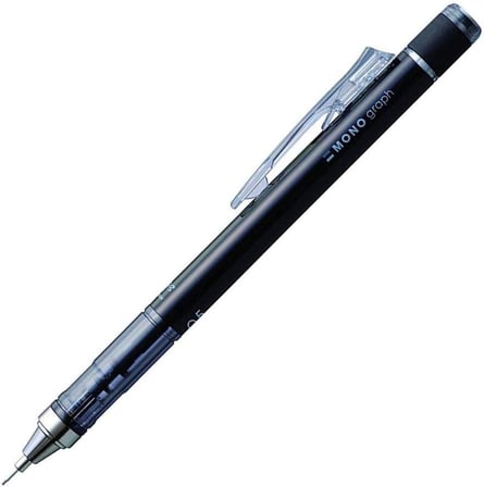 Tombow Mono Graph Mekanik Kurşun Kalem, 0,5Mm Blisterli(1Adet), Siyah