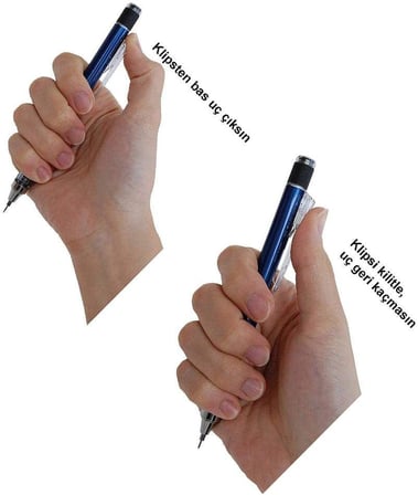 Tombow Mono Graph Mekanik Kurşun Kalem, 0,5Mm Blisterli(1Adet), Siyah