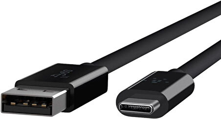 Belkin Usb 3.1 Usb-C - Usb-A Kablosu, 0,9 M (Usb-If Sertifikalı, 10 Gbps, Ultra Hd 4K), Siyah