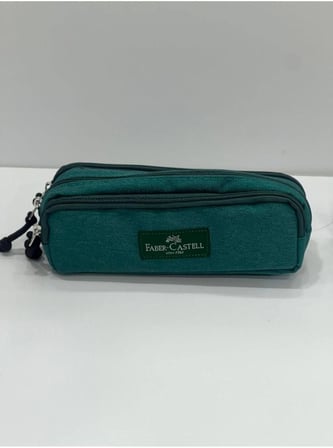 Faber-Castell Orijinal Yeşil Üç Gözlü Canlı Renkler Kalemlik