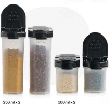 Tupperware Baharatlık 4'Lü Set (2X100Ml 2X250Ml)