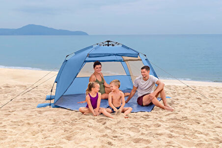 Bestway Swiftclick Kurulumlu Bestway Dome 4 Plaj Çadırı, 42 İnç Ve 50 İnç X 7 Ft 10 İnç X 49 İnç Vey