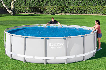 Bestway Polietilen Solar Branda 462 Cm, Mavi, Yuvarlak