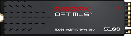 SANDISK 500GB Optimus 5100 NVMe SSD - PCIe 4.0 x4, M.2 2280, 6.600 MB/s'ye Kadar Okuma Hızı