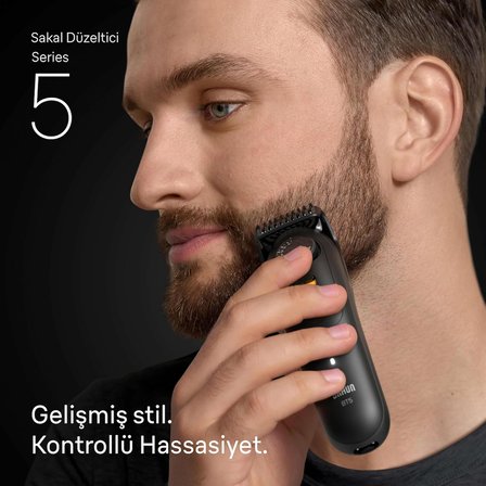 Braun Sakal Düzeltici Series 5, +4 Aksesuar, 40 Uzunluk, Keskin Bıçak, Bt5520
