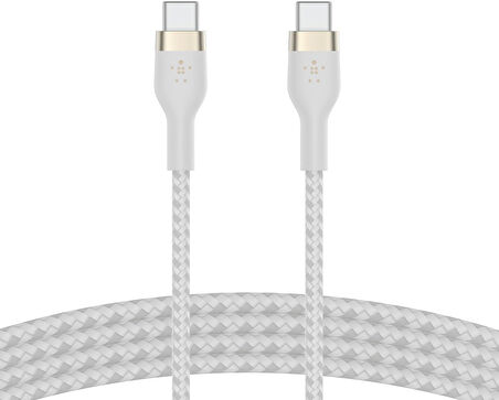 Belkin Boostcharge Pro Flex Örgülü Usb C Tipi - C Kablosu (1M/6,6Ft), Usb-If Sertifikalı Güç Dağıtım