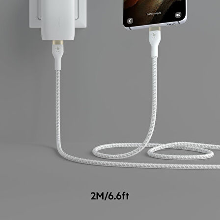 Belkin Boostcharge Pro Flex Örgülü Usb C Tipi - C Kablosu (1M/6,6Ft), Usb-If Sertifikalı Güç Dağıtım