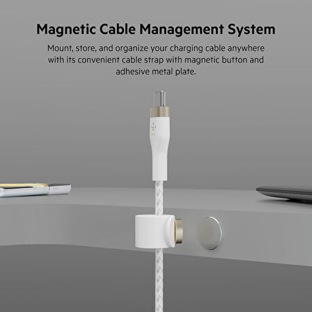 Belkin Boostcharge Pro Flex Örgülü Usb C Tipi - C Kablosu (1M/6,6Ft), Usb-If Sertifikalı Güç Dağıtım