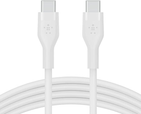 Belkin Boostcharge Flex Silikon Usb Tip C - C Kablo (2M/6,6Ft), Usb-If Sertifikalı Güç Dağıtımı Pd H