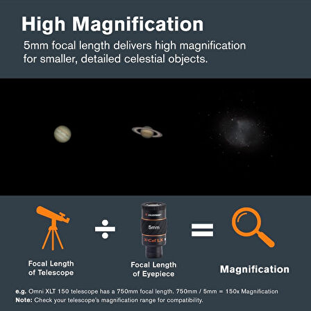 Celestron X-Cel Lx Serisi - 3,81 Cm Mercek 5 Mm 93421