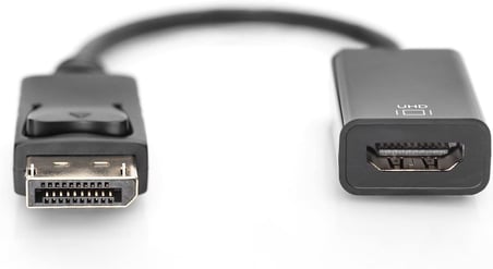 Digitus Aktif Displayport Adaptör Kablosu - Dp - Hdmi Tip A - Hdmi 2.0 - Ultrahd 4K/60Hz - 0.2M - Si