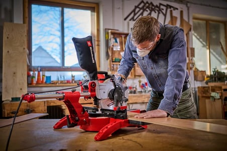 Einhell Pistonlu Gönye Testere Tc-Sm 2534/1 Dual (2350 W, Max. 75 Mm X 340 Mm Kesme Derinliği/Genişl