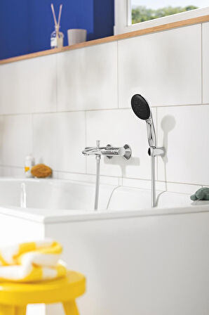 Grohe Precision Start Termostatik Banyo Bataryası, Su Tasarruflu, Krom, 34598000