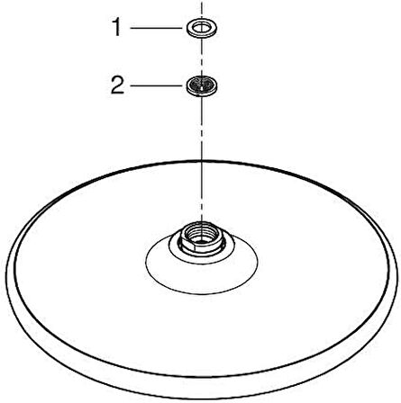 Grohe Tempesta 250 Tepe Duşu 1 Akışlı 26662000