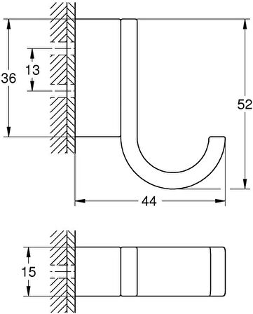 Grohe Selection Tekli Havlu Askısı - 41039000