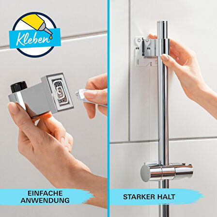 Grohe Vitalio Start 110 Sürgülü Duş Seti, 110Mm Yuvarlak 1 Akışlı El Duşu, 600Mm Sürgülü Ray, 1750Mm