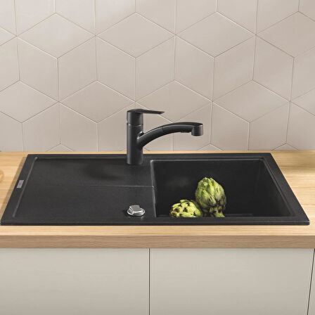 Grohe Start Spiralli Eviye Bataryası | 90˚ Dönüş Açısı | Mat Siyah | 303072431