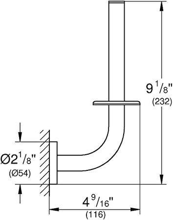 Grohe Tuvalet Kağıtlık Yedek Essentials Hard Graphite - 40385A01