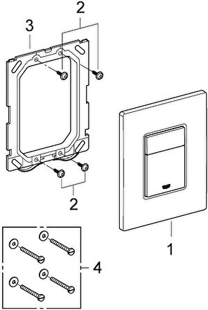 Grohe Skate Cosmopolitan - Duvar Plakası Sıcak Gün Batımı