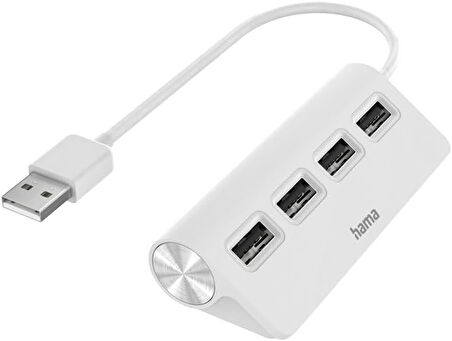 Usb Hub, 4 Ports, Usb 2.0, 480 Mbit/S, Beyaz