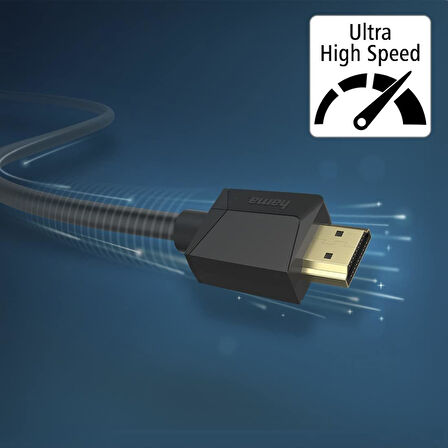 Hama Ultra High Speed Hdmi Kablo, Altın Uç, 8K, 2M