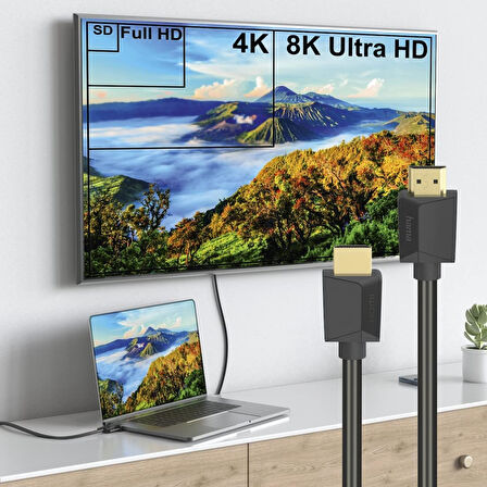 Hama Ultra High Speed Hdmi Kablo, Altın Uç, 8K, 2M