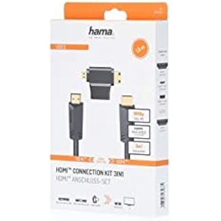 Hs Hdmi Ethernet, 4K, 1.5M+ A-Minic+A-Microd Adptr
