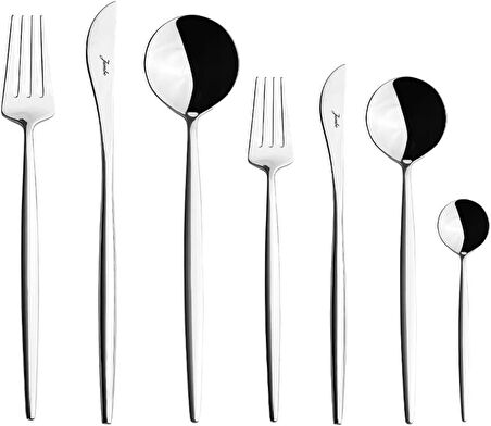 Jumbo 9000 84 Parça 12 Kişilik Çatal Kaşık Bıçak Seti Kutulu