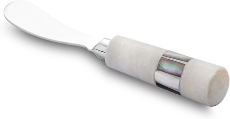 Jumbo Romano Mermer Peynir Servis Seti Beyaz