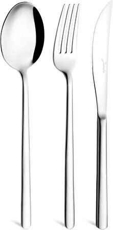 Jumbo 2900 Vannes 18 Parça 6 Kişilik Yemek Çatal Kaşık Bıçak Takımı