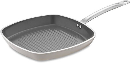 Jumbo Swiss Crystal Bej Grill Tava 28 Cm