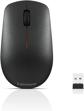 Lenovo 400 Wireless Mouse, Kablosuz Fare, 2,4 Ghz, 1200 Dpi, Siyah