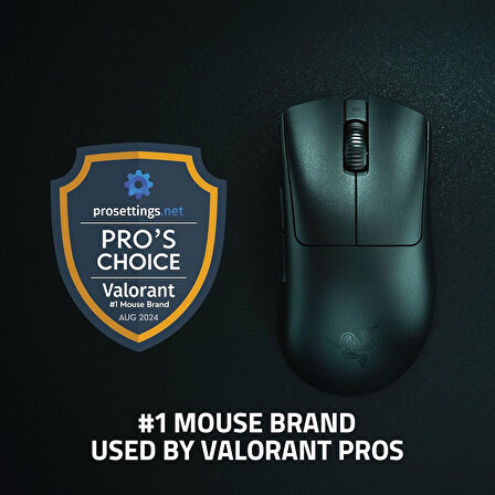 Razer Deathadder V3 Pro + Razer Hyperpolling Kablosuz Adaptör - Ultra Hafif Kablosuz Ergonomik Espor