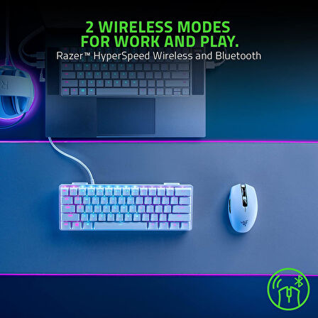 Razer Orochi V2-950 Saate Kadar Pil Ömrüne Sahip Mobil Kablosuz Oyun Faresi (Ultra Hafif Tasarım, Hy