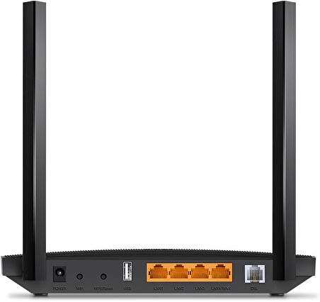 Tp-Link Archer Vr400, Ac1200 Mbps Kablosuz Dual-Band Mu-Mimo Fiber Destekli Vdsl/Adsl Modem Router, 
