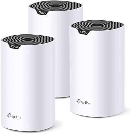 Tp-Link Deco S7 3-Pack, Ac1900 Mbps, Dual-Band, Gigabit Portları, 520 M²'Ye Kadar Kapsama Alanı, 100