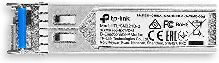 Tp-Link Tl-Sm321B-2, 1000Base-Bx Wdm Bi-Directional Sfp Module