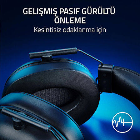 Razer Blackshark V2 X (Playstation) - Playstation Konsolu Için Kablolu E-Spor Kulaklık (240G, Kardio